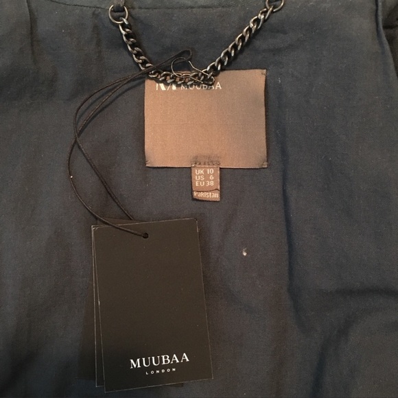 NWT Muubaa Salazar Lamb Leather Ombré Jacket, US 6 - Picture 5 of 5